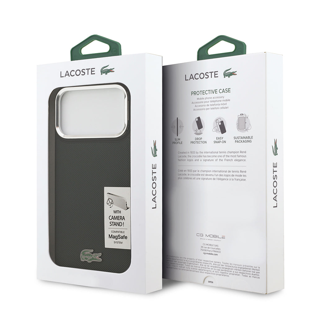 __genel|21|apple-iphone-17-pro-max-kilif-lacoste-orjinal-lisansli-m-safe-sarj-ozellikli-pu-pike-desenli-standli-metal-logolu-kapak-22|Apple iPhone 17 Pro Max Kılıf Lacoste Orjinal Lisanslı MagSafe Şarj Özellikli PU Pike Desenli Standlı Metal Logolu Kapak