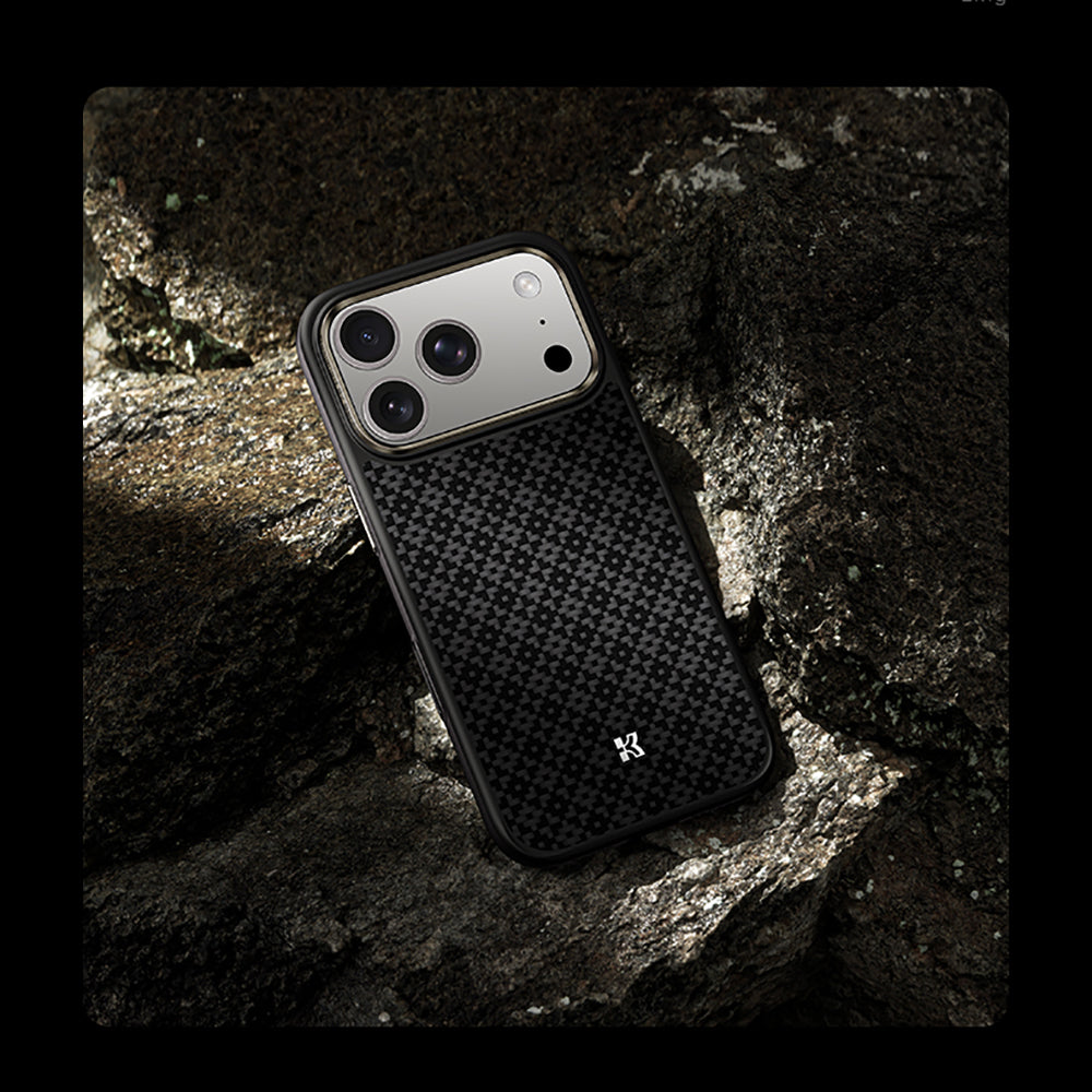 __genel|14|apple-iphone-17-pro-max-kilif-m-safe-sarj-ozellikli-benks-armorpro-armorgrid-serisi-kevlar-karbon-kapak-15|Apple iPhone 17 Pro Max Kılıf MagSafe Şarj Özellikli Benks ArmorPro ArmorGrid Serisi Kevlar Karbon Kapak