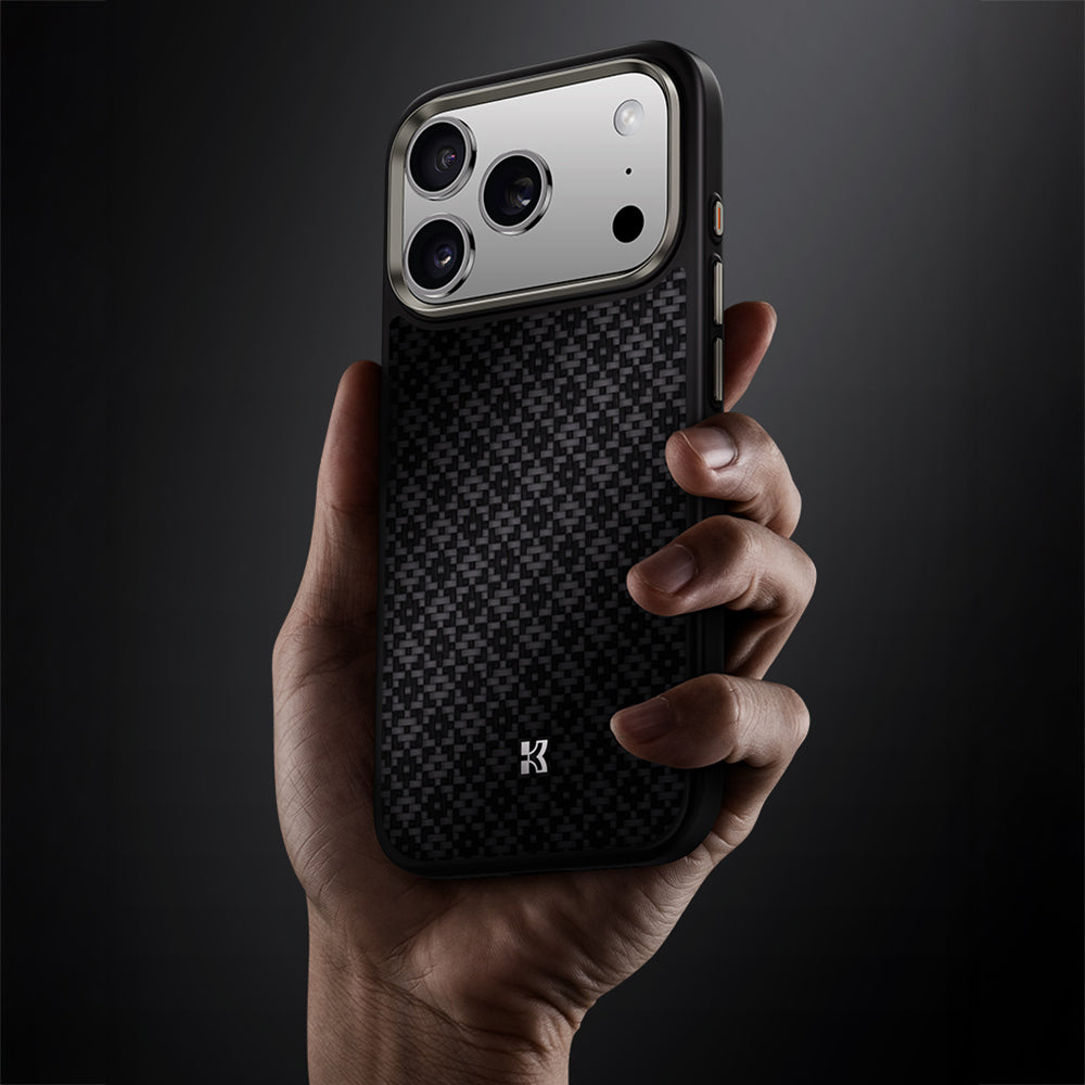 __genel|17|apple-iphone-17-pro-max-kilif-m-safe-sarj-ozellikli-benks-armorpro-armorgrid-serisi-kevlar-karbon-kapak-18|Apple iPhone 17 Pro Max Kılıf MagSafe Şarj Özellikli Benks ArmorPro ArmorGrid Serisi Kevlar Karbon Kapak