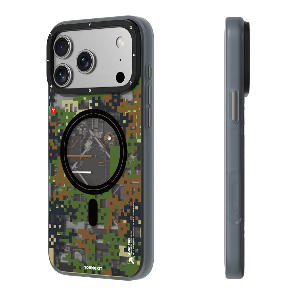 __genel|6|apple-iphone-17-pro-max-kilif-m-safe-sarj-ozellikli-youngkit-camouflage-sykell-serisi-kapak-07|Apple iPhone 17 Pro Max Kılıf MagSafe Şarj Özellikli Youngkit Camouflage Sykell Serisi Kapak