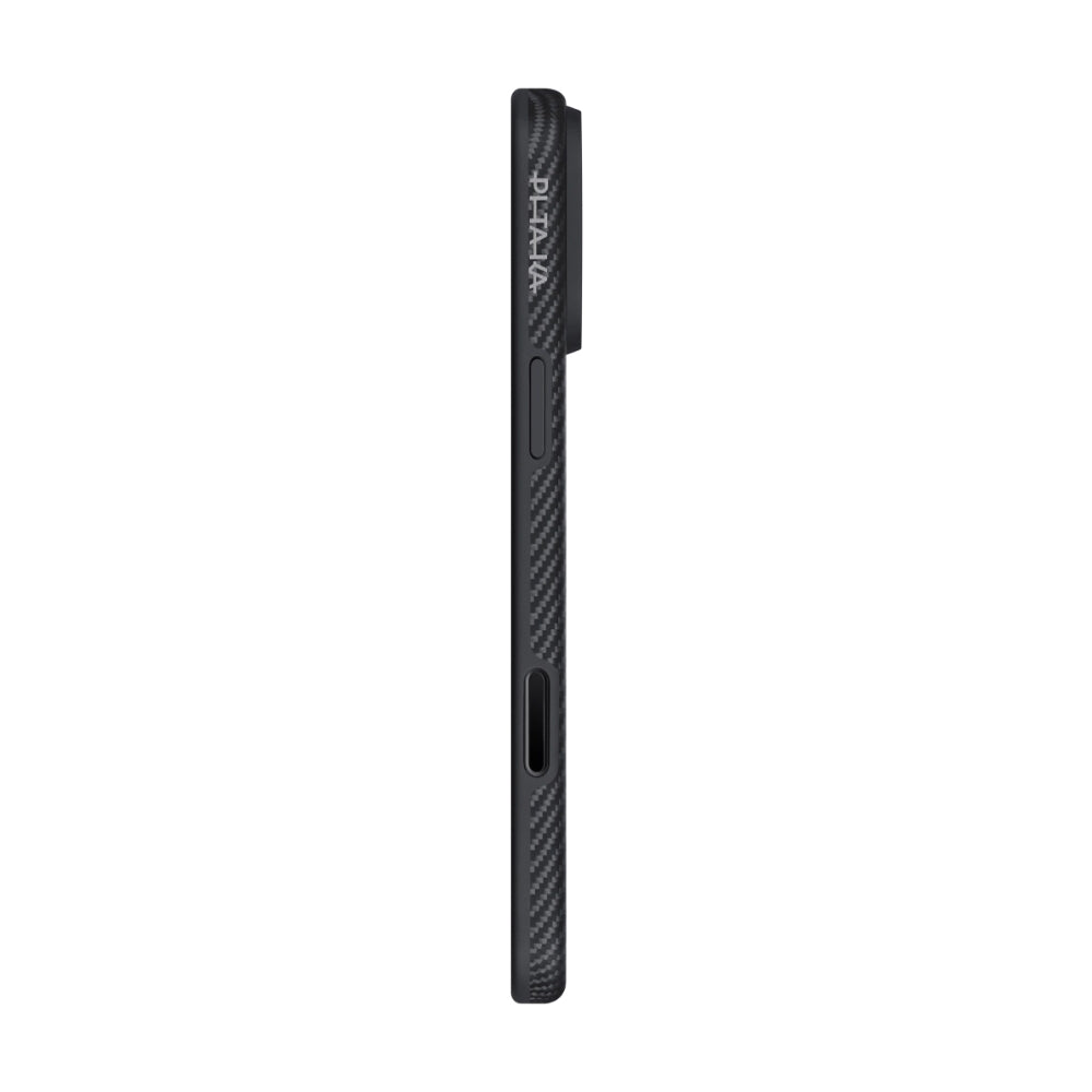 __genel|2|apple-iphone-17-pro-max-kilif-m-safe-sarj-ozellikli-1500d-aramid-karbon-fiber-pitaka-military-grade-classic-serisi-black-grey-twill-kapak-03|Apple iPhone 17 Pro Max Kılıf MagSafe Şarj Özellikli 1500D Aramid Karbon Fiber Pitaka Military-Grade Classic Serisi Black-Grey Twill Kapak