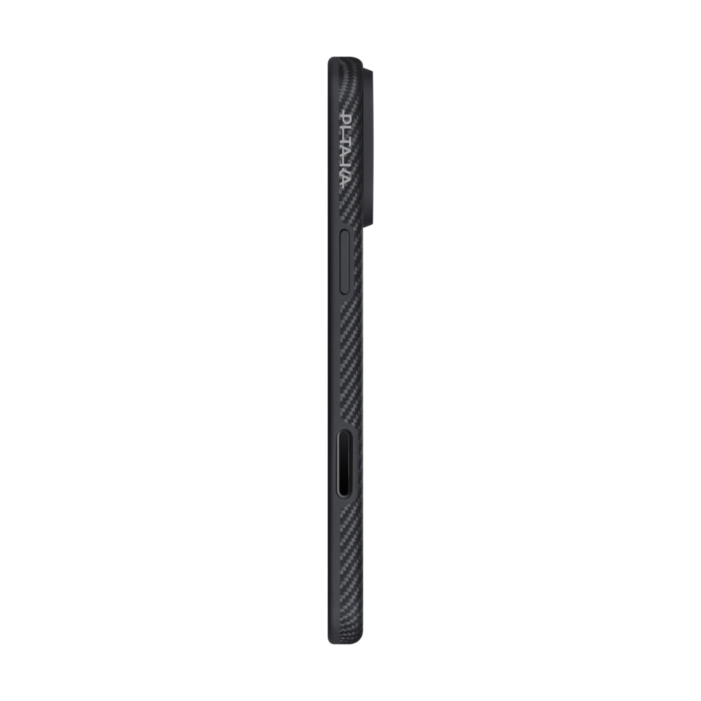 __genel|4|apple-iphone-17-pro-max-kilif-m-safe-sarj-ozellikli-1500d-aramid-karbon-fiber-pitaka-military-grade-classic-serisi-black-grey-twill-kapak-05|Apple iPhone 17 Pro Max Kılıf MagSafe Şarj Özellikli 1500D Aramid Karbon Fiber Pitaka Military-Grade Classic Serisi Black-Grey Twill Kapak