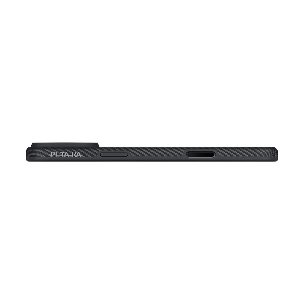 __genel|8|apple-iphone-17-pro-max-kilif-m-safe-sarj-ozellikli-1500d-aramid-karbon-fiber-pitaka-military-grade-classic-serisi-black-grey-twill-kapak-09|Apple iPhone 17 Pro Max Kılıf MagSafe Şarj Özellikli 1500D Aramid Karbon Fiber Pitaka Military-Grade Classic Serisi Black-Grey Twill Kapak