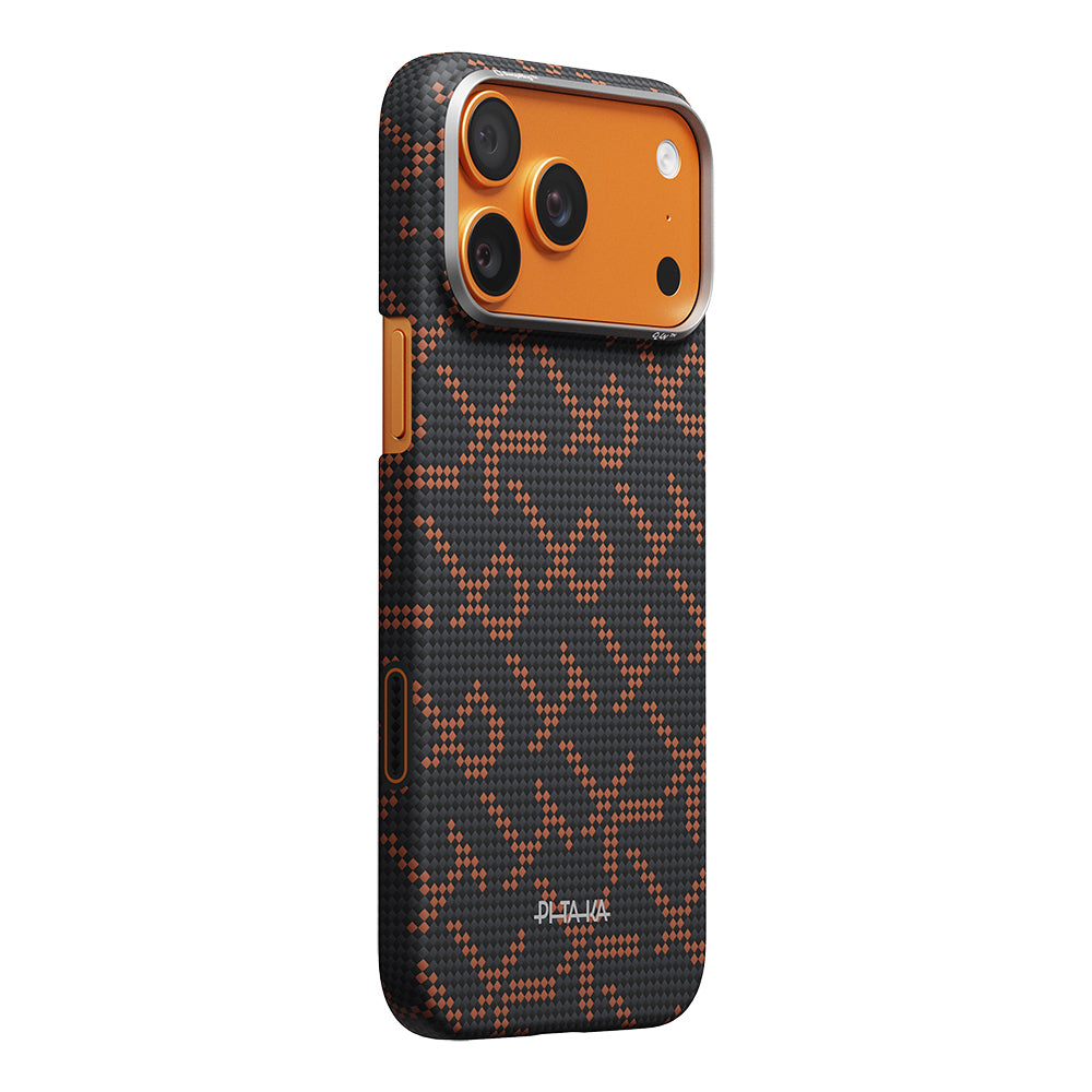 __genel|4|apple-iphone-17-pro-max-kilif-m-safe-sarj-ozellikli-aramid-karbon-fiber-pitaka-tactile-woven-monogram-serisi-kapak-05|Apple iPhone 17 Pro Max Kılıf M-safe Şarj Özellikli Aramid Karbon Fiber Pitaka Tactile Woven Monogram Serisi Kapak