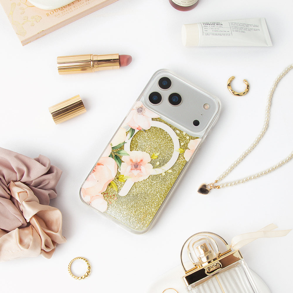 __genel|2|apple-iphone-17-pro-max-kilif-m-safe-sarj-ozellikli-cicek-desenli-simli-arka-yuzey-coehl-fleurette-kapak-03|Apple iPhone 17 Pro Max Kılıf MagSafe Şarj Özellikli Çiçek Desenli Simli Arka Yüzey Coehl Fleurette Kapak