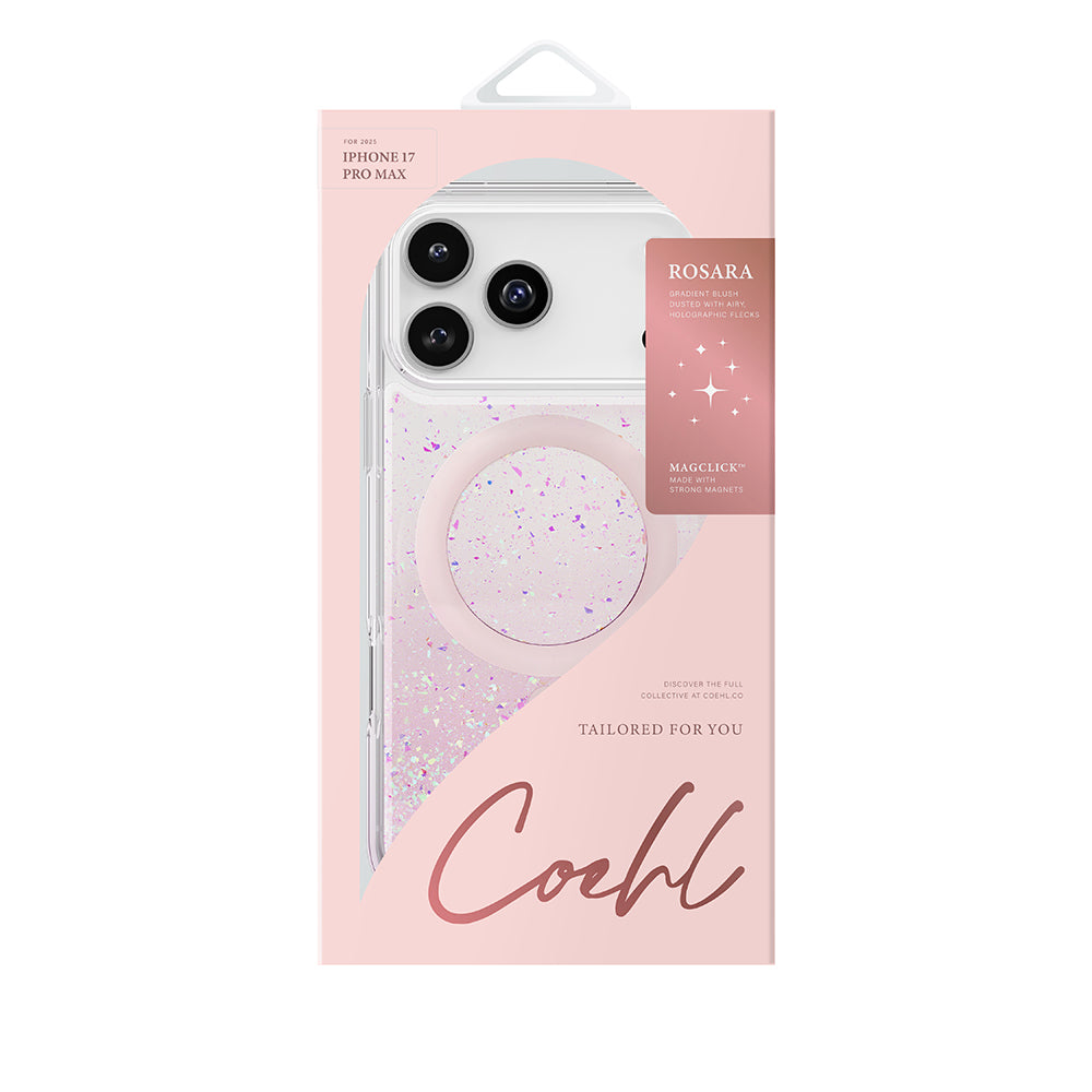 __genel|2|apple-iphone-17-pro-max-kilif-m-safe-sarj-ozellikli-hologram-parcali-coehl-rosara-kapak-03|Apple iPhone 17 Pro Max Kılıf MagSafe Şarj Özellikli Hologram Parçalı Coehl Rosara Kapak