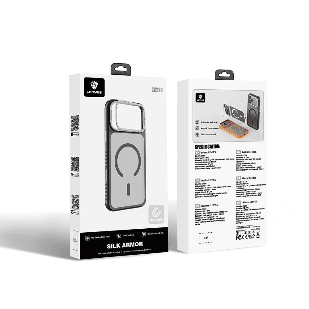 __genel|8|apple-iphone-17-pro-max-kilif-m-safe-sarj-ozellikli-metal-kamera-standli-lenyes-ck226-pc-kapak-09|Apple iPhone 17 Pro Max Kılıf MagSafe Şarj Özellikli Metal Kamera Standlı Lenyes CK226 PC Kapak