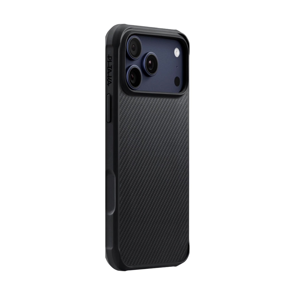 __genel|1|apple-iphone-17-pro-max-kilif-m-safe-sarj-ozellikli-pitaka-aramid-pro-guard-serisi-black-gray-karbon-kapak-02|Apple iPhone 17 Pro Max Kılıf MagSafe Şarj Özellikli Pitaka Aramid Pro Guard Serisi Black-Gray Karbon Kapak