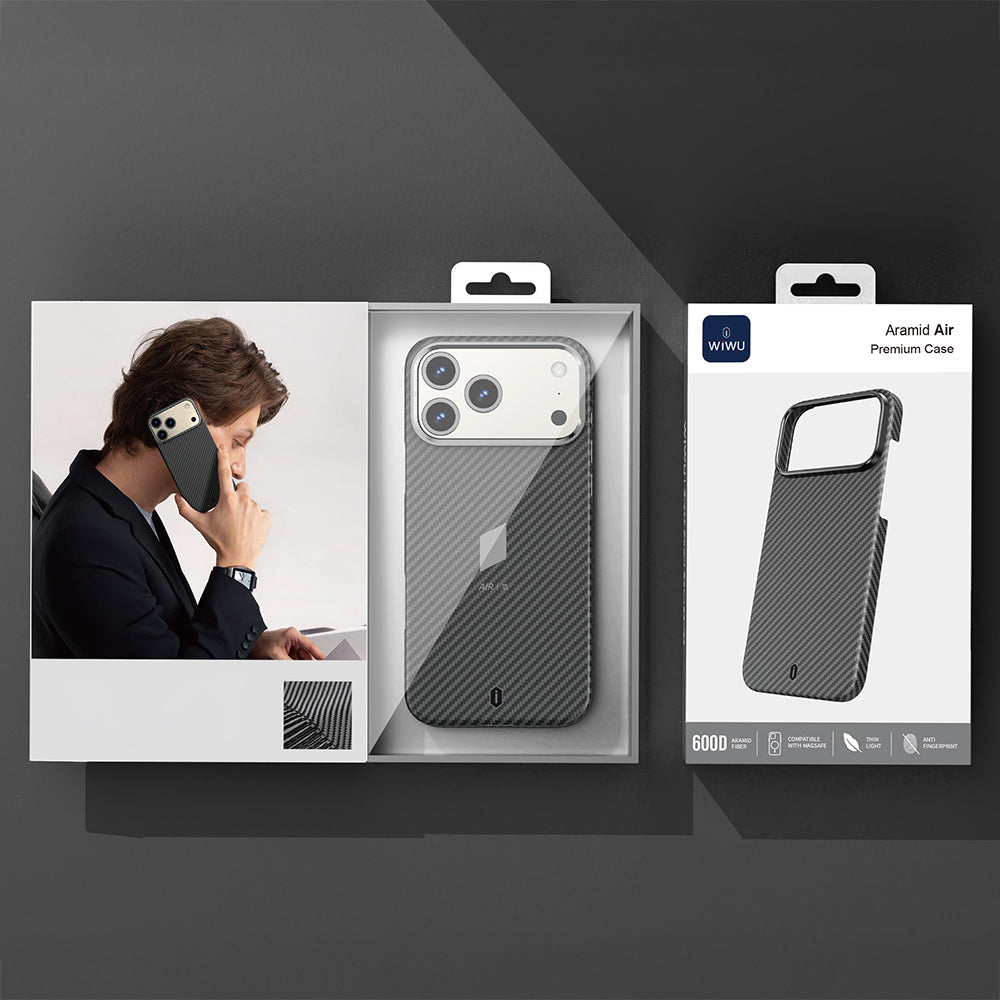 __genel|3|apple-iphone-17-pro-max-kilif-m-safe-sarj-ozellikli-wiwu-dcc-206-aramid-air-kapak-04|Apple iPhone 17 Pro Max Kılıf MagSafe Şarj Özellikli Wiwu DCC-206 Aramid Air Kapak