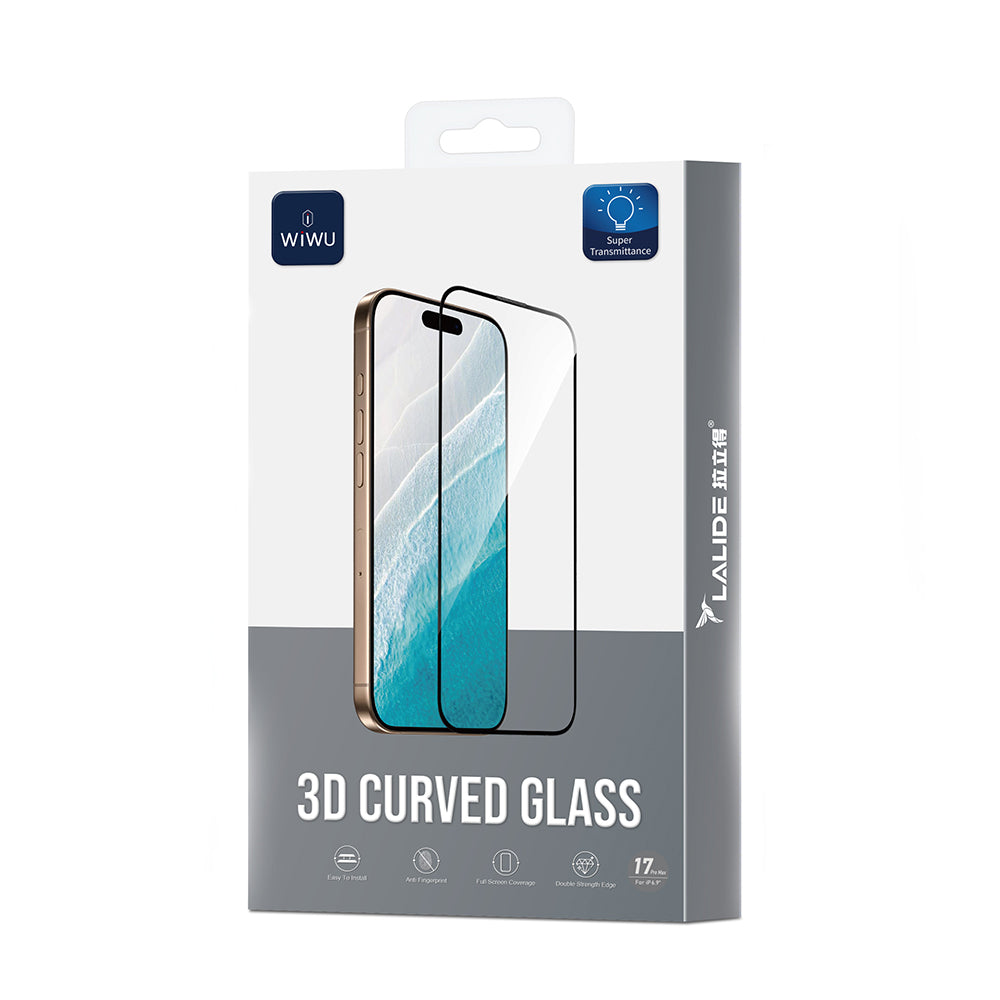 __genel|2|apple-iphone-17-pro-max-wiwu-lld301-3d-curved-parmak-izi-birakmayan-temperli-cam-ekran-koruyucu-03|Apple iPhone 17 Pro Max Wiwu LLD301 3D Curved Parmak İzi Bırakmayan Temperli Cam Ekran Koruyucu
