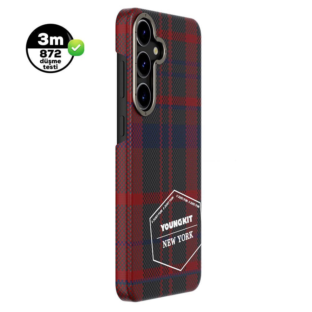 __genel|2|galaxy-s24-kilif-ekose-desenli-youngkit-gezhi-serisi-kapak-03|Galaxy S24 Kılıf Ekose Desenli Youngkit Gezhi Serisi Kapak