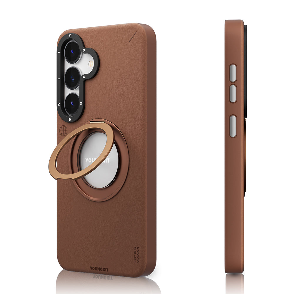 __genel|3|galaxy-s25-kilif-m-safe-sarj-ozellikli-360-standli-basit-mat-deri-desenli-youngkit-tech-leather-serisi-kapak-04|Galaxy S25 Kılıf MagSafe Şarj Özellikli 360° Standlı Basit Mat Deri Desenli Youngkit Tech Leather Serisi Kapak