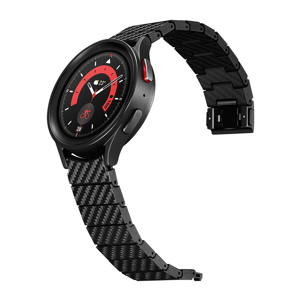 __genel|3|galaxy-watch-4-44mm-karbon-fiber-pitaka-modern-serisi-black-grey-twill-kordon-04|Galaxy Watch 4 44mm Karbon Fiber Pitaka Modern Serisi Black-Grey Twill Kordon