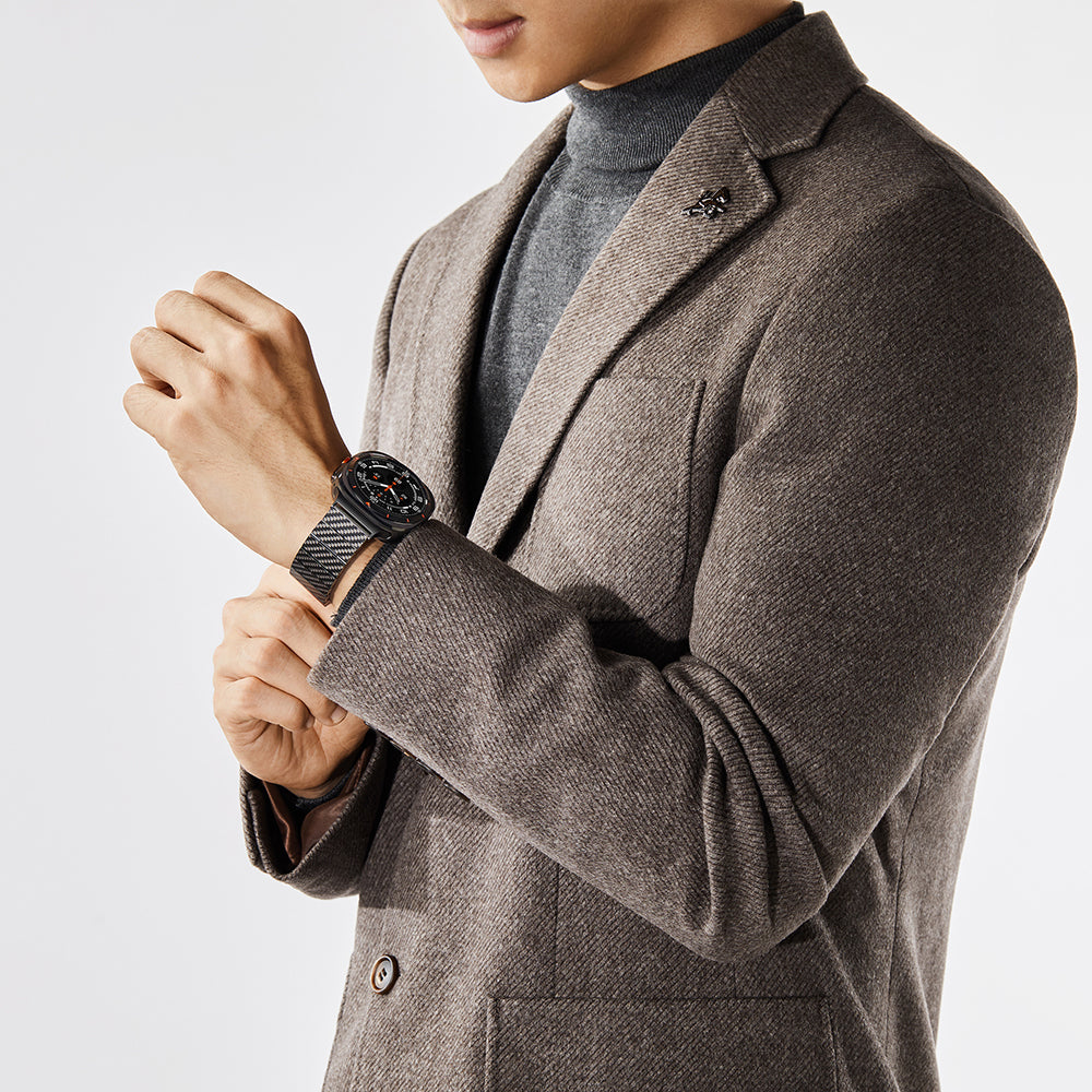 __genel|11|galaxy-watch-ultra-47mm-karbon-fiber-pitaka-modern-serisi-black-grey-twill-kordon-12|Galaxy Watch Ultra 47mm Karbon Fiber Pitaka Modern Serisi Black-Grey Twill Kordon