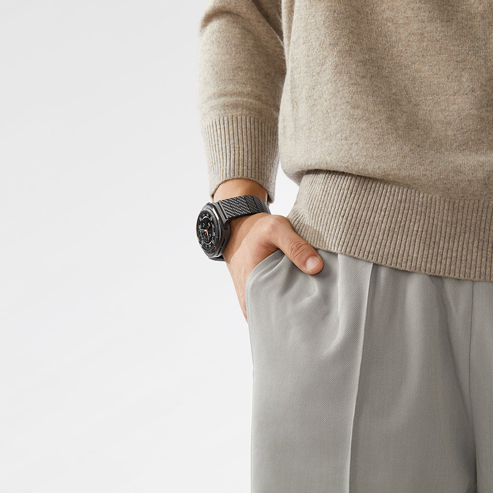 __genel|13|galaxy-watch-ultra-47mm-karbon-fiber-pitaka-modern-serisi-black-grey-twill-kordon-14|Galaxy Watch Ultra 47mm Karbon Fiber Pitaka Modern Serisi Black-Grey Twill Kordon