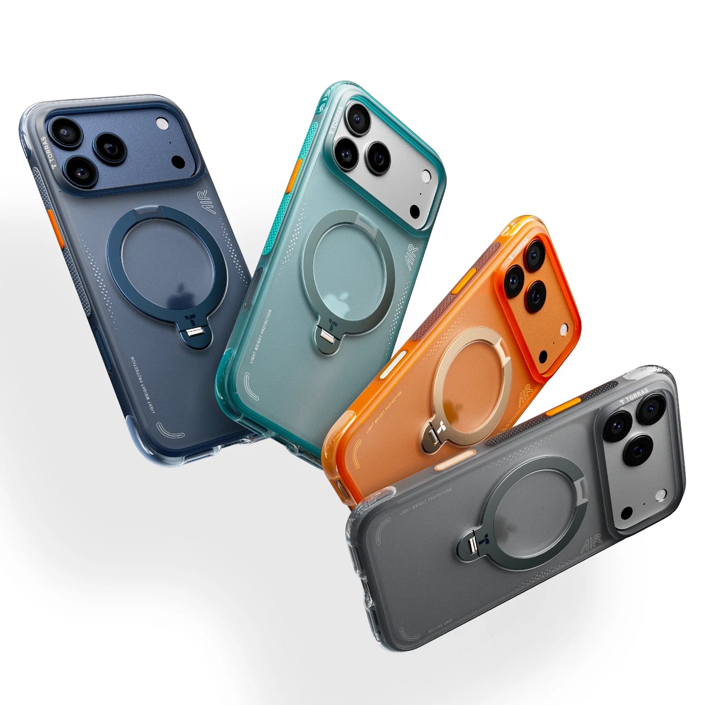 Torras Ostand Q3 Air iPhone 17 Pro Max Uyumlu Manyetik Standlı Premium Kılıf