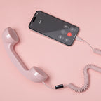 Native Union Pop Phone Retro Telefon Ahizesi - USB-C Destekli, Mikrofonlu ve Hoparlörlü (iPhone, iPad, Samsung S25, Laptop Uyumlu)