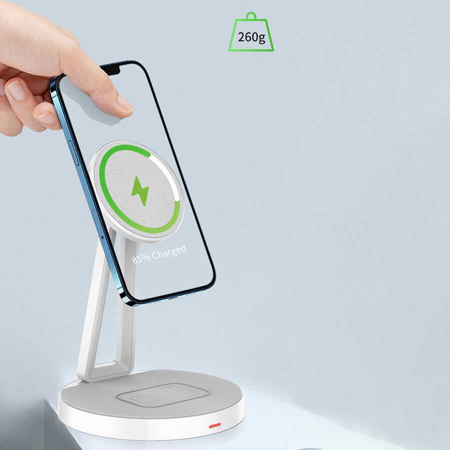 __genel|4|wiwu-m13-2-in-1-standli-kablosuz-sarj-istasyonu-05|Wiwu M13 2 in 1 Standlı Kablosuz Şarj İstasyonu