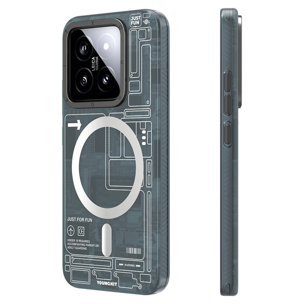 __genel|2|xiaomi-mi-14-kilif-m-safe-sarj-ozellikli-youngkit-technology-serisi-kapak-03|Xiaomi Mi 14 Kılıf MagSafe Şarj Özellikli YoungKit Technology Serisi Kapak