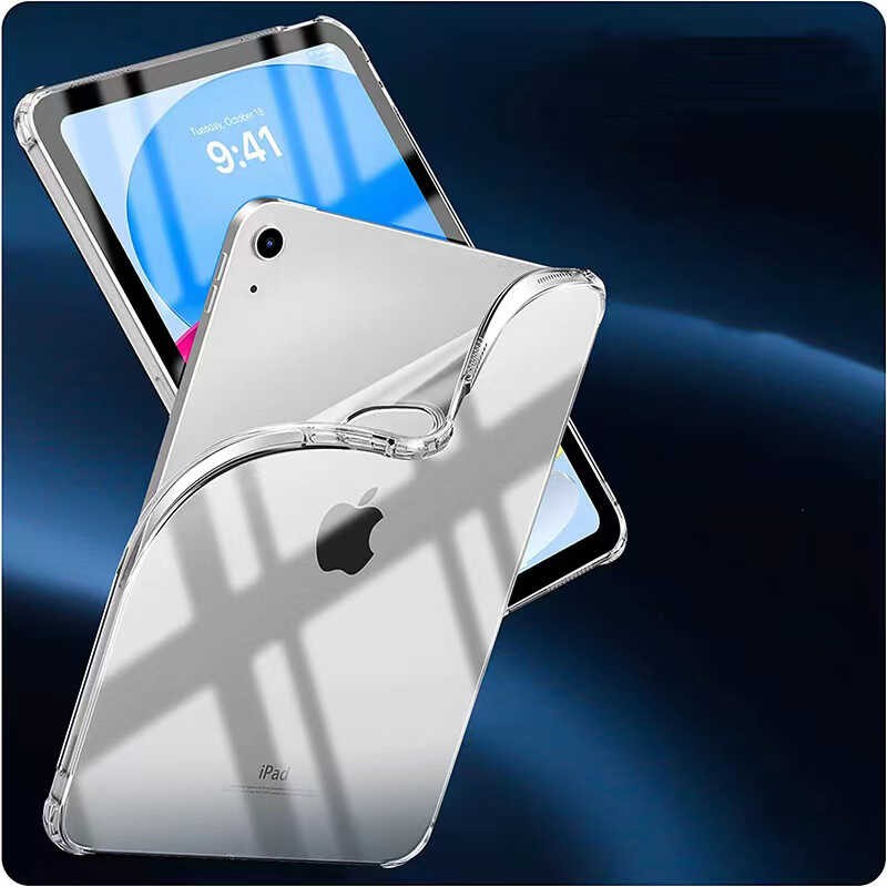 Apple iPad 11. Nesil 2025 (A16) Gordonix Tablet Nitro Anti Shock Şeffaf Silikon Kılıf