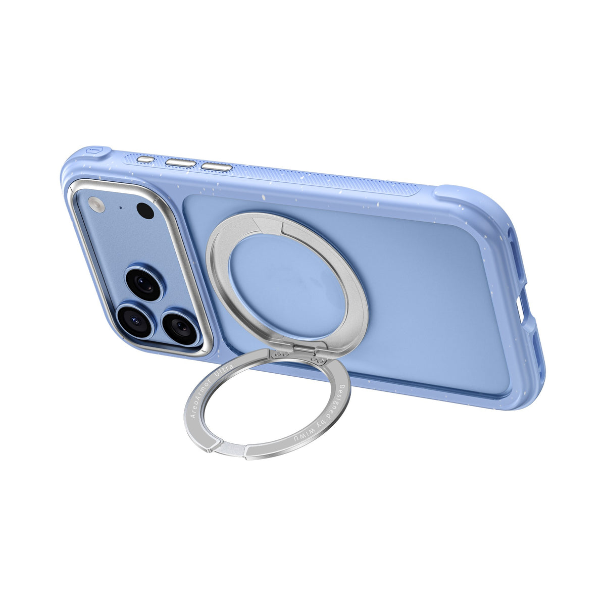 Apple iPhone 18 Pro Max Kılıf MagSafe Şarj Özellikli Wiwu AA-203 AeroArmor Ultra Serisi Airbag Tasarımlı Standlı Kapak