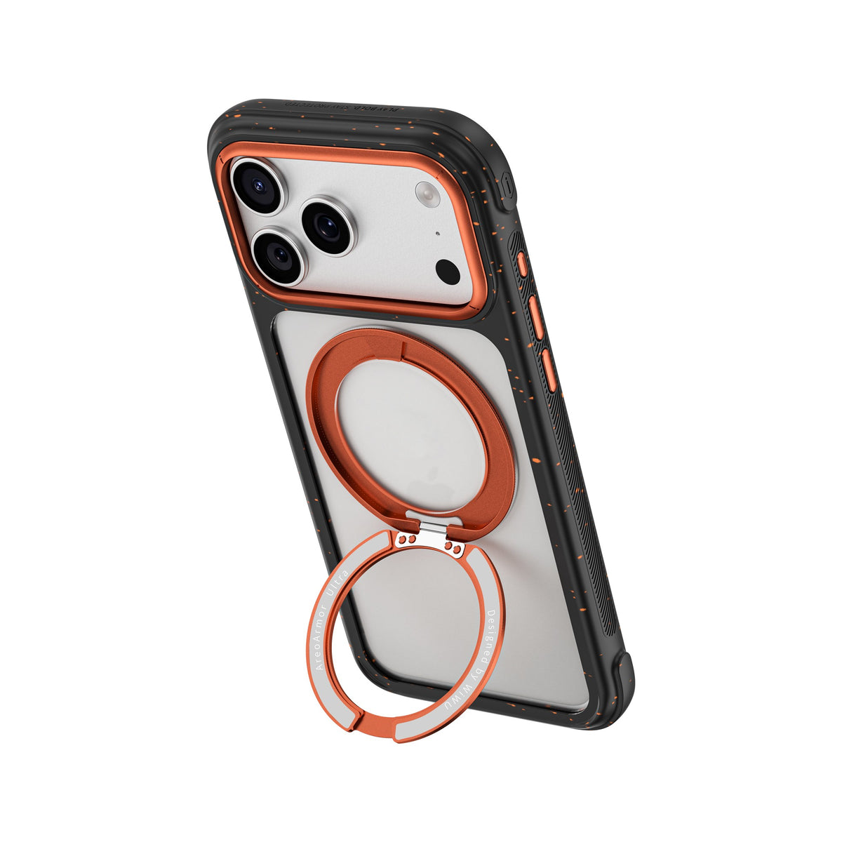 Apple iPhone 18 Pro Max Kılıf MagSafe Şarj Özellikli Wiwu AA-203 AeroArmor Ultra Serisi Airbag Tasarımlı Standlı Kapak