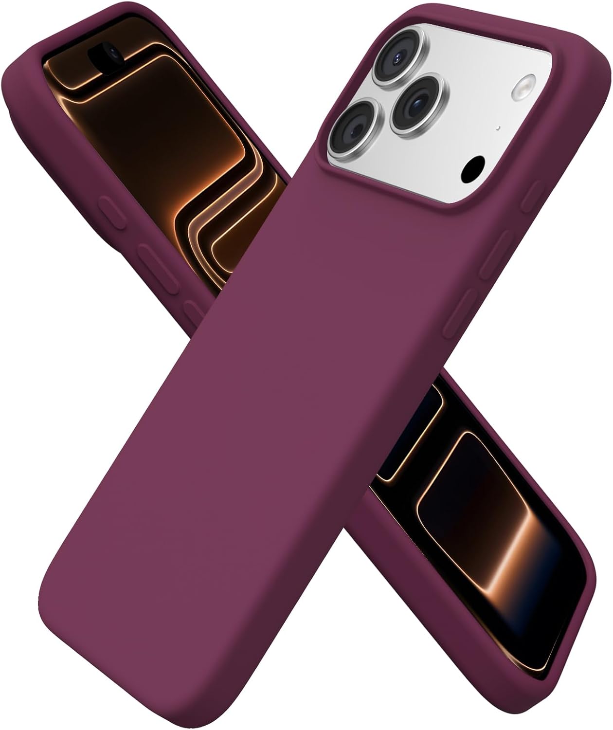 ORNARTO iPhone 17 Pro Max için Liquid Silicone Kılıf - Soft Touch, Çizilmeye Dayanıklı