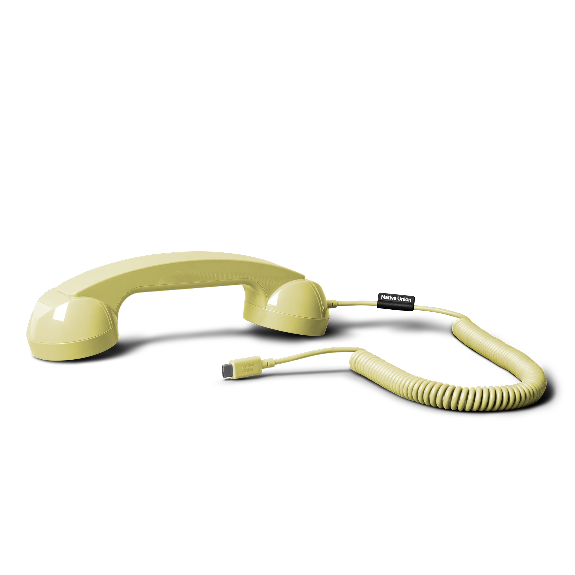 Native Union Pop Phone Retro Telefon Ahizesi - USB-C Destekli, Mikrofonlu ve Hoparlörlü (iPhone, iPad, Samsung S25, Laptop Uyumlu)