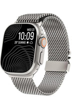 __vg|Titanyum|0|grd-milano-titanyum-01|Apple Watch 44mm 45mm 46mm 49mm Gordonix Milano Serisi Paraşüt Tokalı Paslanmaz Çelik Hasır Kordon