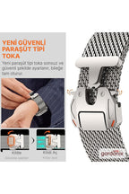 __vg|Titanyum|5|grd-milano-titanyum-06|Apple Watch 44mm 45mm 46mm 49mm Gordonix Milano Serisi Paraşüt Tokalı Paslanmaz Çelik Hasır Kordon